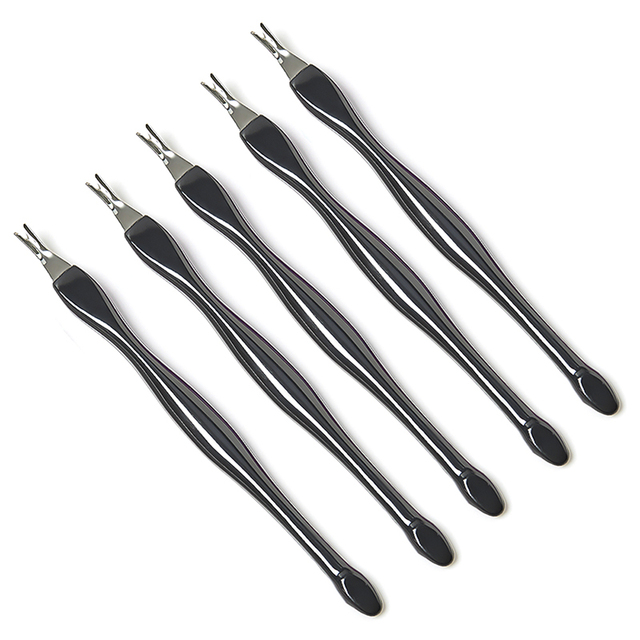 Manicure Fork Strong Cleaning Effective Easy to Use Reusable Cuticle Care Tool Stainless Steel Push Dead Skin Fork