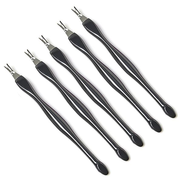 Manicure Fork Strong Cleaning Effective Easy to Use Reusable Cuticle Care Tool Stainless Steel Push Dead Skin Fork