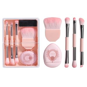 Wholesale Mini Size Makeup Brushes Set 4PCS Portable Face Kabuki Brush Travel Eyeshadow Powder Makeup Brushes Mini Set