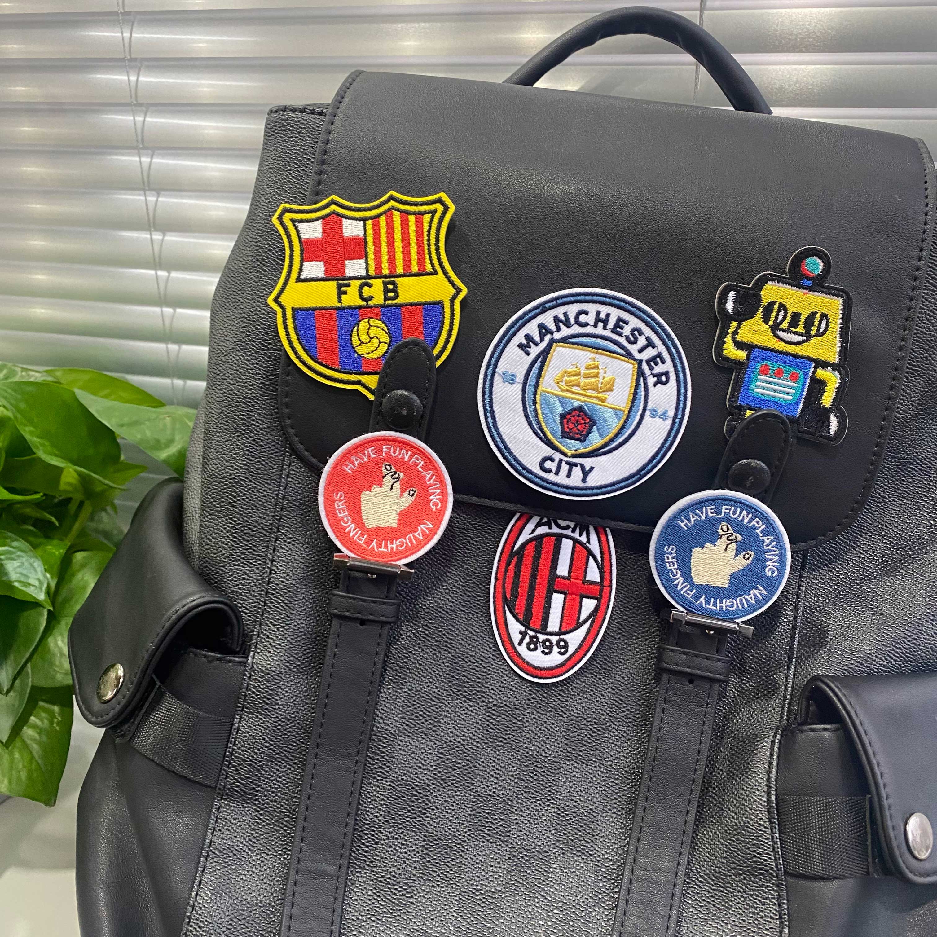 Customized Woven Embroidery cloth Logo sew on Patches For Clothes hats bags Embroidered heat press iron on patch