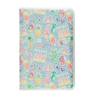 Wholesale Notebook Custom Logo Glitter Shaker Fashion Printed Paper Cover School Notebooks With Clear Tpu Sleeve