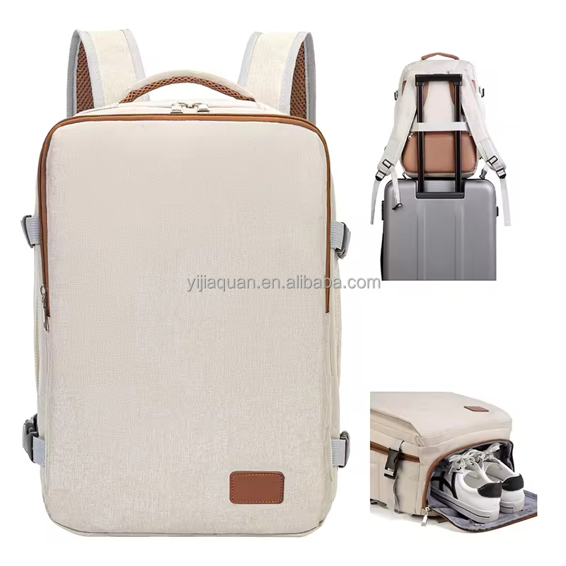 Shanghai Pudong New Area Market Supervision and Administration Bureau Manufacturer Custom Sustainable Eco Friendly Recycled Plastic Bottles RPET Fabric Waterproof Men Women Travel Laptop Backpack