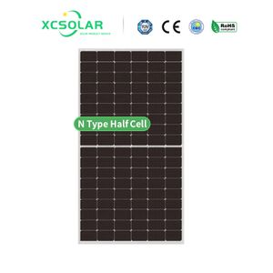 XCSolar N-Type Bifacial Mono Cell 560w 570w 580w Pv Monocrystalline Full Black Module Home Use Panel Solar