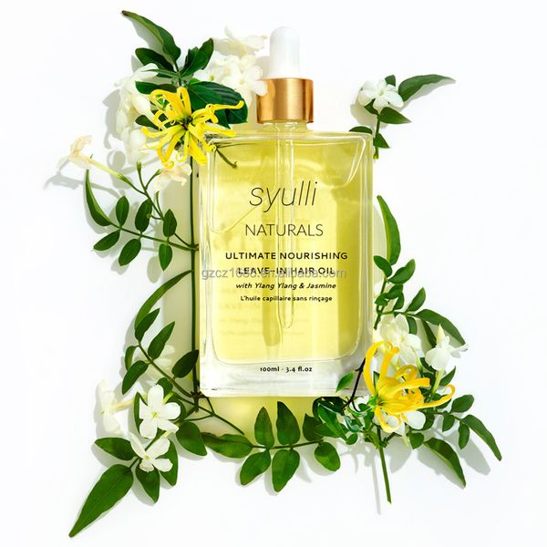 Private Label Natural Nourishing Leave-In Hair Oil Huile Scalp Treatment Elixir Oil Hair Serum Repairs Hair Growth Oil