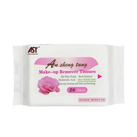 26 Sheets AST Rose Fragrance Makeup Remover Wet Wipes Face Cleaning Wipes Feminine Wipes