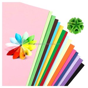 Wholesale A4 fluorescent paper multi-color double-sided painting origami folding production creative art