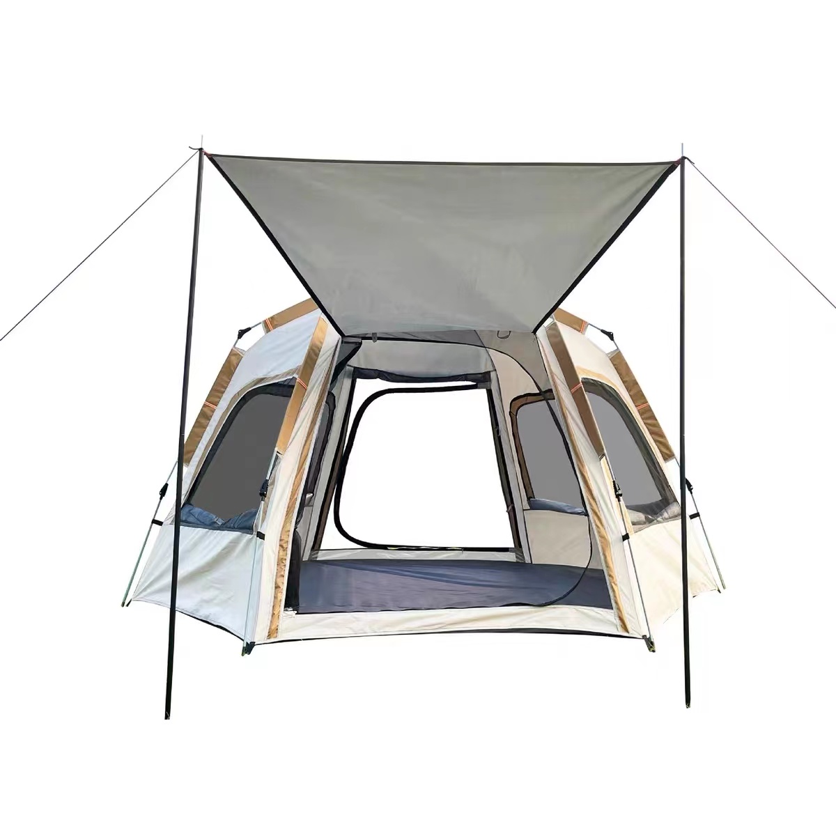 Wholesale 5-8 Person Quick Opening Pop up Camping Tent Outdoor Fishing Equipment Automatic Tentsnow tarp plastic tarps rubber