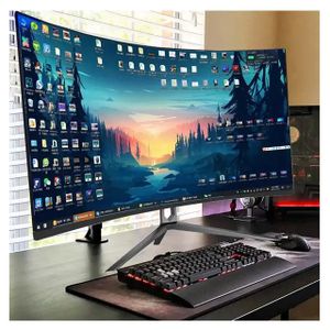 34 Inch Curved Screen Monitor 165 Hz 4k 3440*1440 21:9 Super Wide Gaming Monitor With Breathing Light