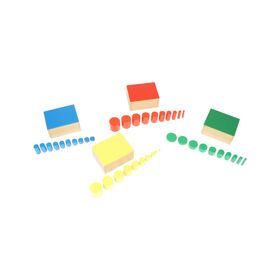 Educational Toys Montessori Materials Set of Knobless Cylinders