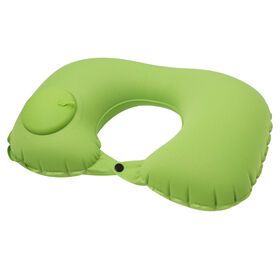 Solid color portable Inflatable travel nap U-shaped pillow
