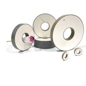 38.1*12.75*6.35mm Pzt4 Hot Sale  Ultrasonic Piezoelectric Ceramic Rings For Ultrasonic TransducerPopular