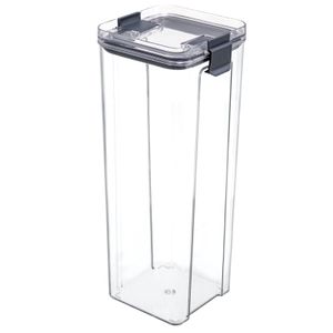 Pet Airtight Food Storage Containers Plastic Cereal Containers With Easy Buckle Lids Kitchen Pantry Organizer Storage Containers