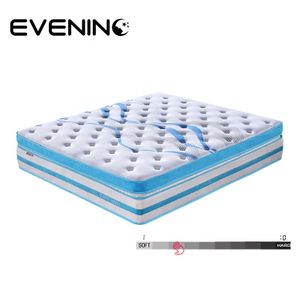 home furniture euro box top luxury high density foam pocket spring bed mattress