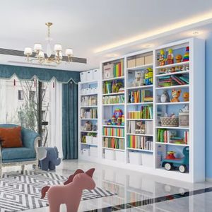 Hot Sale All Metal Book Shelf Steel Library Shelves Display Racking Bookcases For Study Library Office