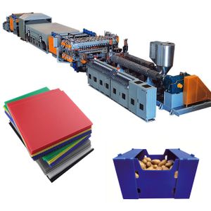 Plastic sheet production equipment Plastic corrugated board making machine PP hollow plate  extrusion machine