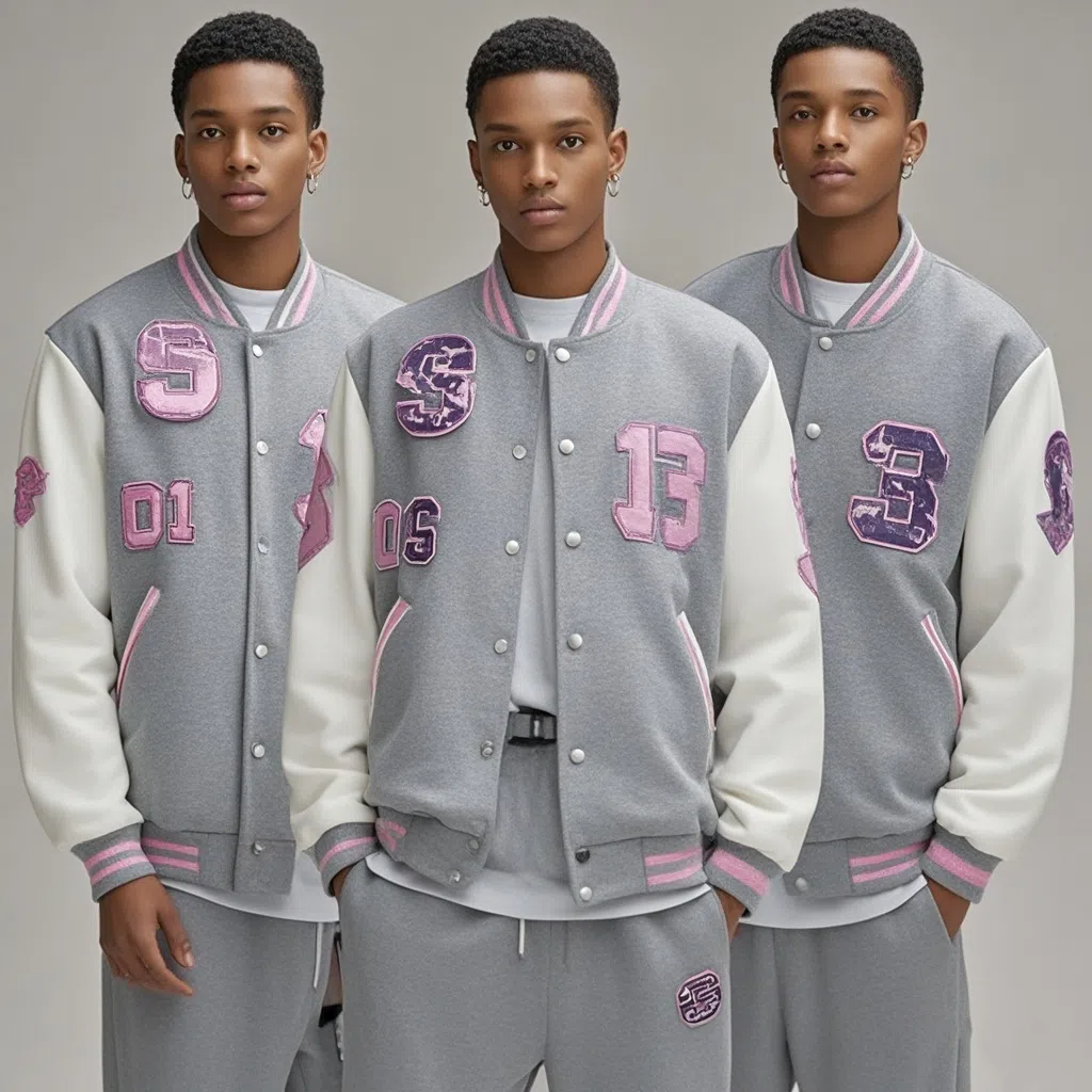 Men's Oversized Casual Unisex Streetwear Coats Men Embroidery Patch Logo Design Warm College Jacket Wool Sports Jacket