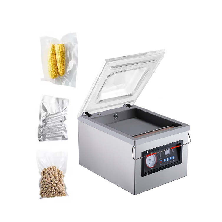 Dongguan Senpengkang Packaging Co., Ltd. DZ260 High Quality Mini Cheese Brike Bag Corn Silage Whole Chicken Vacuum Packing Machine for clothes