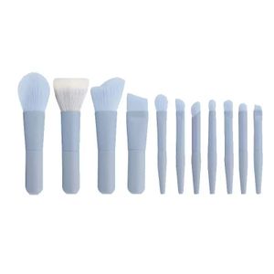 High Quality Luxury Complete 11 Piece Makeup Brush Set Mini Travel Makeup Brush Set Animal Hair Facial Makeup Brushes Wholesale