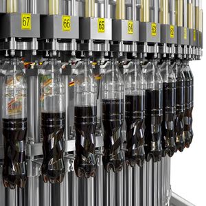 Pet / glass bottle carbonated soda water filling machine