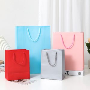 Italian Luxury Kraft Paper Bag Handmade High Quality 27*16*31 White Candle Packing Food Delivery Clothes Retail Store Gift