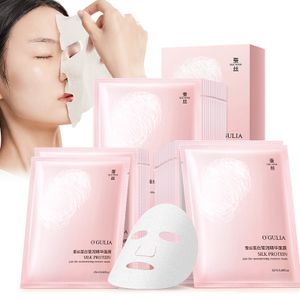 Wholesale Private Label Facial Masks Organic Hyaluronic Acid Moisturizing Whitening Korea Silk Fabric Sheet Skin Care Face Mask