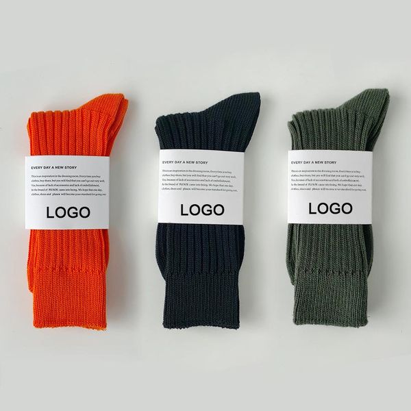 High Quality Cotton Thick Knitted Sports Socks Custom Men Socks with Logo