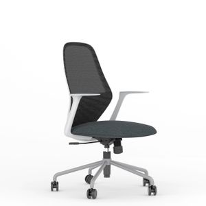 Most Popular Furniture Factory Direct Sale Comfy Black Swivel Full Mesh Ergonomic With Nylon Wheels For Office Chairs