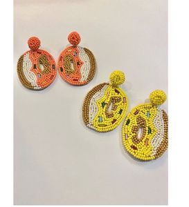 New Jewellery Embroidery Earrings from India Handmade Beaded Earrings Ethnic Jewelry Handmade Seed bead Earrings Fashion Earring