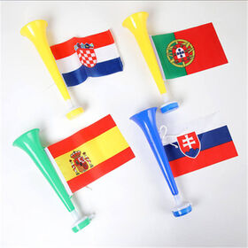 Cheap Plastic Cheering Horn,Toy Plastic Football Fans Cheer Trumpet,Can Be Customized Logo Loud Blow Horn