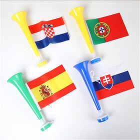 Cheap Plastic Cheering Horn,Toy Plastic Football Fans Cheer Trumpet,Can Be Customized Logo Loud Blow Horn