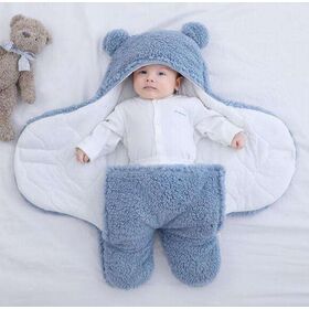 ecowalson Baby Sleeping Bag Ultra-Soft Fluffy Fleece Newborn Receiving Blanket Infant Boys Girls Clothes Sleeping Nursery