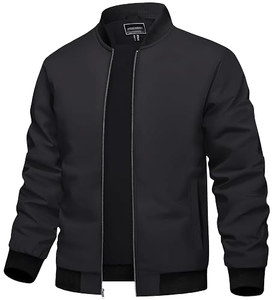 Men's Lightweight Waterproof Bomber Jacket Casual Outdoor Basketball Windbreaker Embroidered Technique Winter Coat Windproof