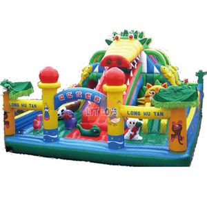 Cartoon Animal Kids Playground Bouncy Castle Inflatable Fun City Inflatable Theme Park