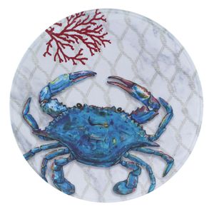 Hot Selling Melamine Bowl Plates with Crab Coralline Pattern Unique Design Animal Style Melamine Dinnerware Set
