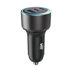 Beautiful high quality car phone charger fast charge 60w multi-interface car charger fast charge