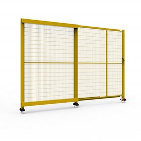 Industrial and warehouse fence gates single open suspended fence door