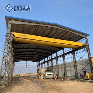 KSSL Model double beam bridge crane with electric traveling hoist trolley for sale