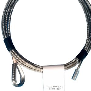 Lifting Steel Wire Cable Sectional Garage Door 4.76MM