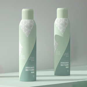 China Cosmetics Packaging Containers Black Hair Spray Dry Shampoo Color Protecting Hair Care Styling Products Dry Shampoo Mousse