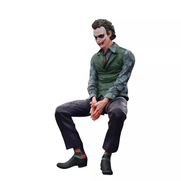 Vehicle-mounted Car toy Quality Figure movie Heathcliff Ledger Clown Figure mask sitting model PVC anime figures Car decoration