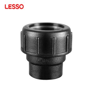 LESSO corrosion resistance hdpe fitting screw thread connector 2 inch hdpe pipe fittings manufactures