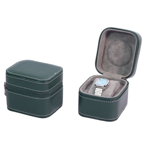 Time Token Custom Logo Delicate PU Leather Storage Watch Case Removable Lint Watch Pillow Watch Gift Box