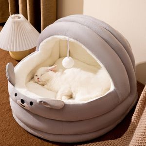 winter 3 color semi-enclosed Cat Litter Pet Blanket Wholesale Warm pet dog plush dog litter custom dog bed