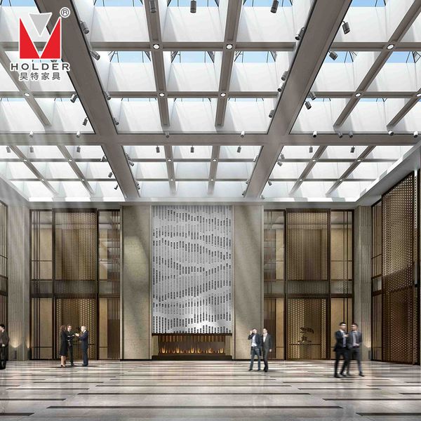 customized interior designer commercial hotel furniture manufacturer lobby wood luxury hotel room furniture set