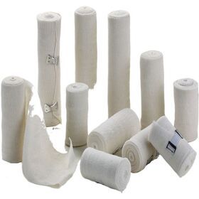 China new products best selling Surgical medical gauze conforming elastic plain (tabby) PBT bandage with or without clip whis CE