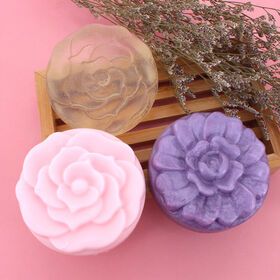 Factory Natural Whitening Handmade Glycerin Rose Shape Soap Body Cleaning Transparent Custom Soap Making SuppliersPopular