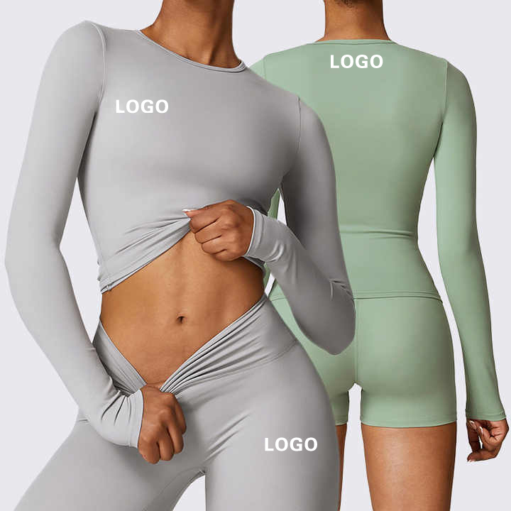 Wholesale Fitness Workout Clothing Sets For Women Gym Outfit High Waist Yoga Set Yoga Clothes Plus Size Active Wear Long Sleeve