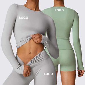 Wholesale Fitness Workout Clothing Sets For Women Gym Outfit High Waist Yoga Set Yoga Clothes Plus Size Active Wear Long Sleeve