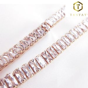 rectangle Tennis Chains clear zircon for jewelry making bracelet,necklace chain