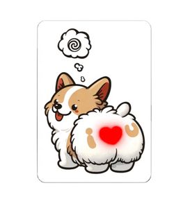 Light up sticker splendent, ashine, rutilant, OEM, The CUTE DOG OLED stickers, custom stickers